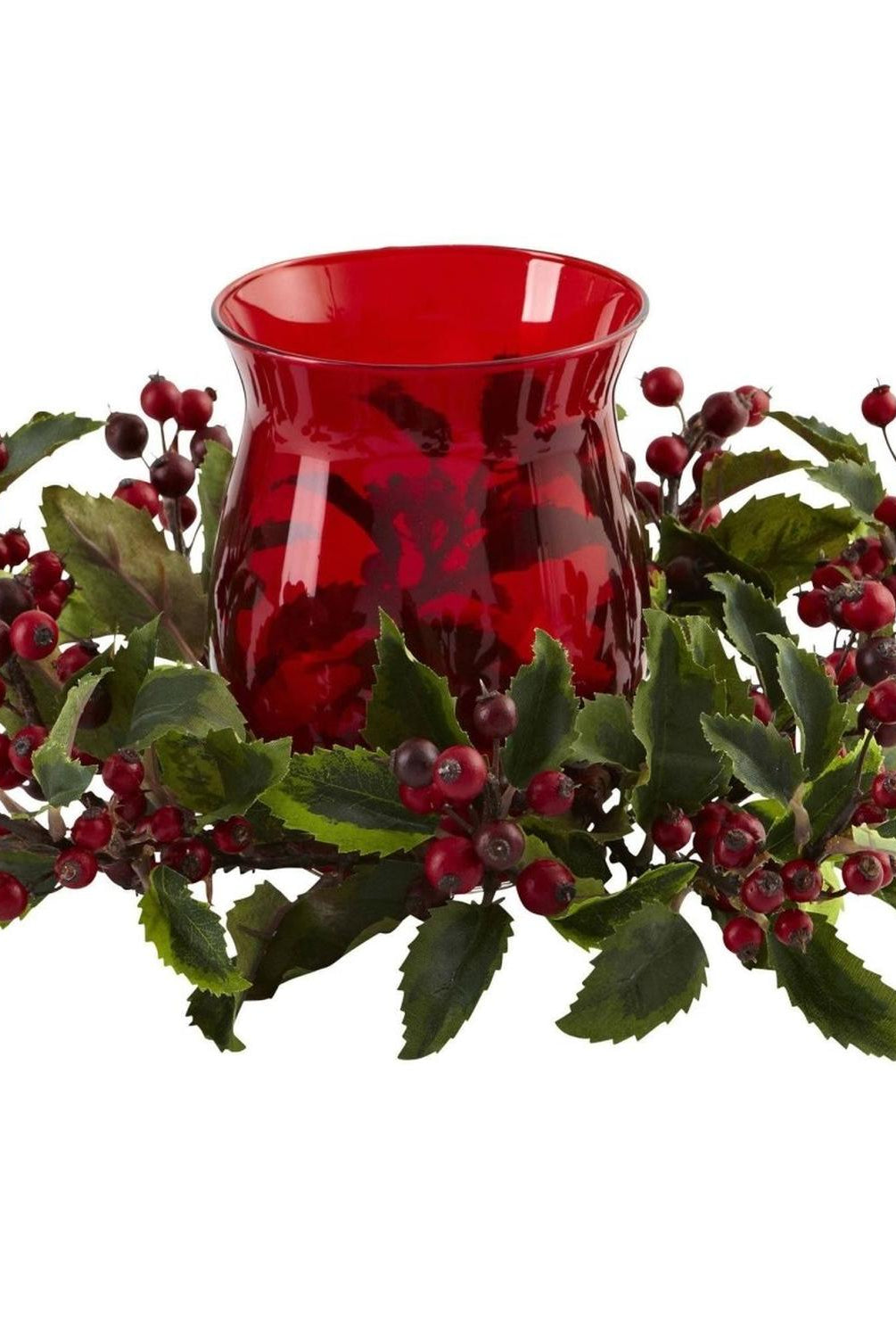 Holly Berry Candle Holder