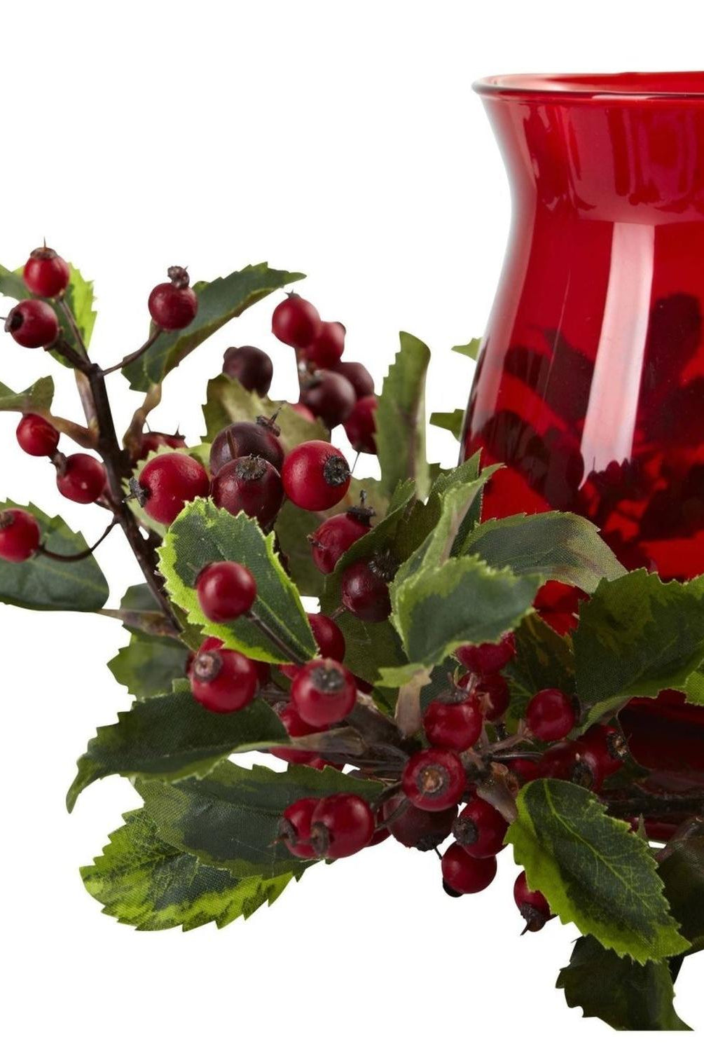 Holly Berry Candle Holder