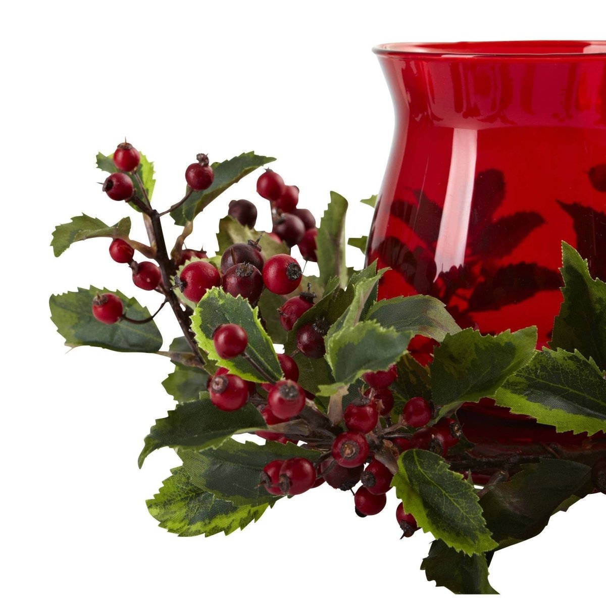 Shop For Holly Berry Candle Holder