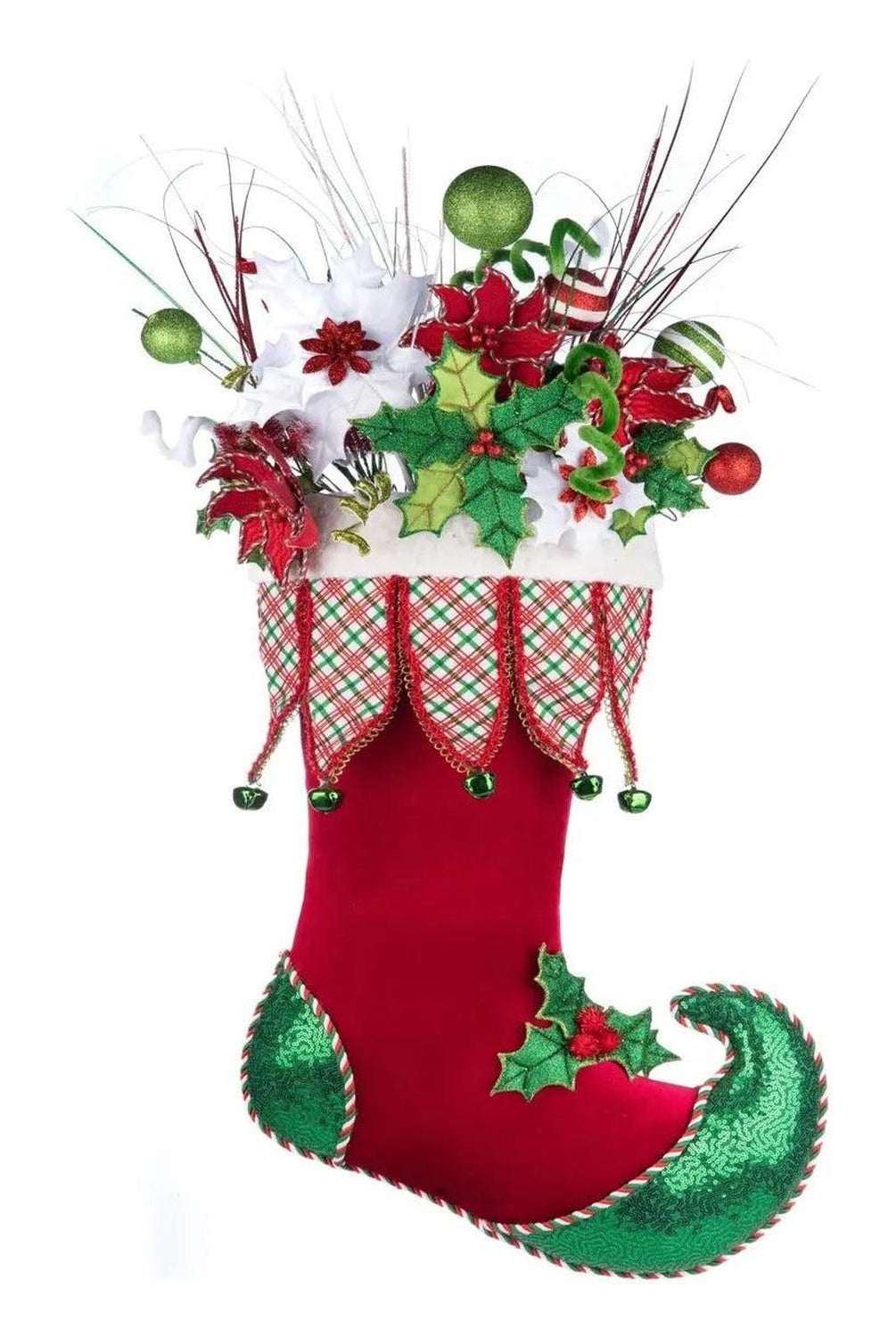 Shop For Holly Woods Stocking With Floral Wall Piece