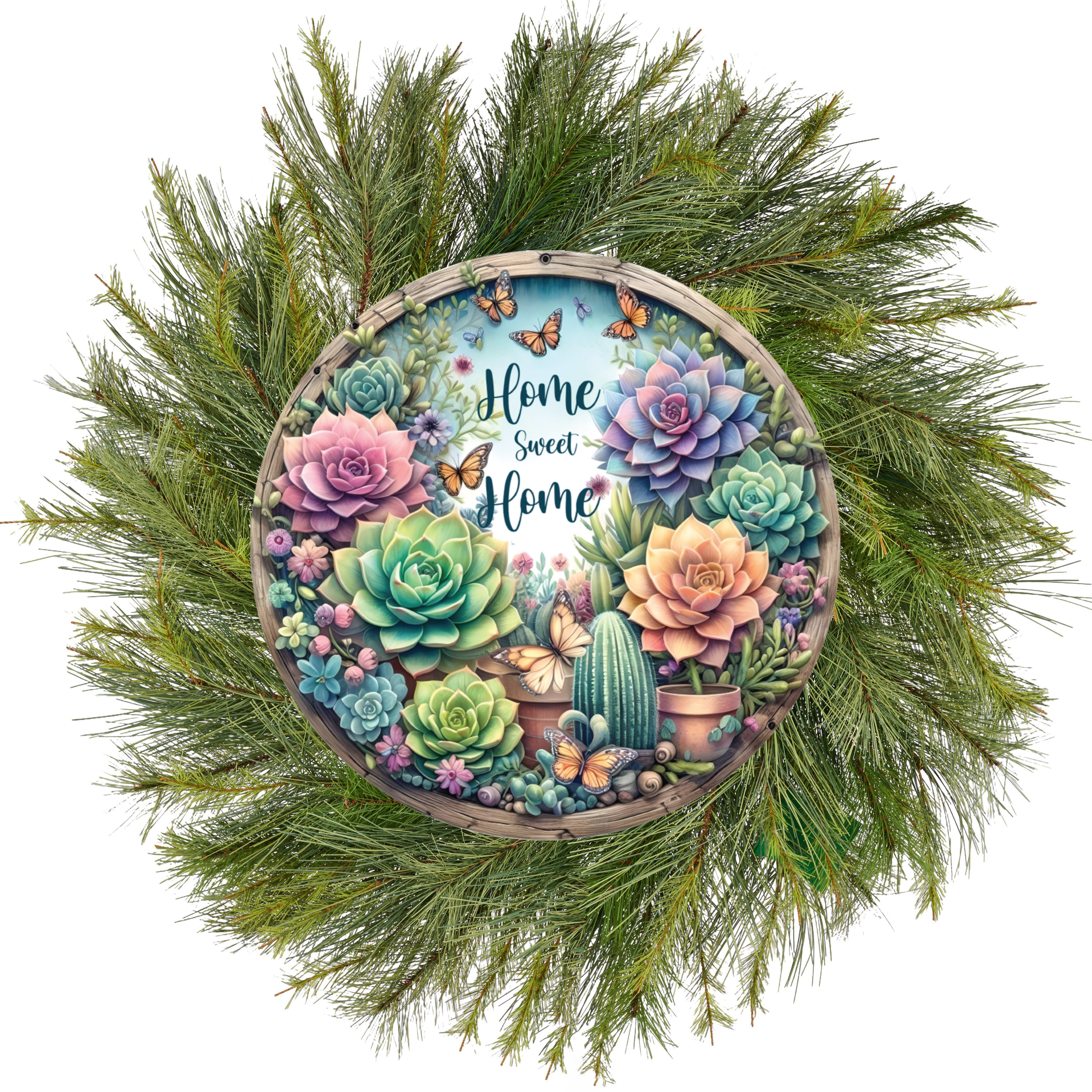 Shop For Home Sweet Home Succulent Sign