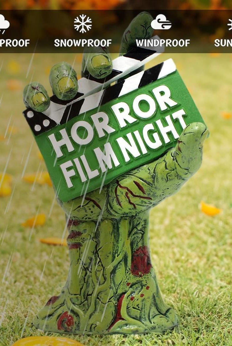 Shop For Horror Film Night Zombie Hand Statue, 10" Solar Powered Halloween Themed Garden Figurine