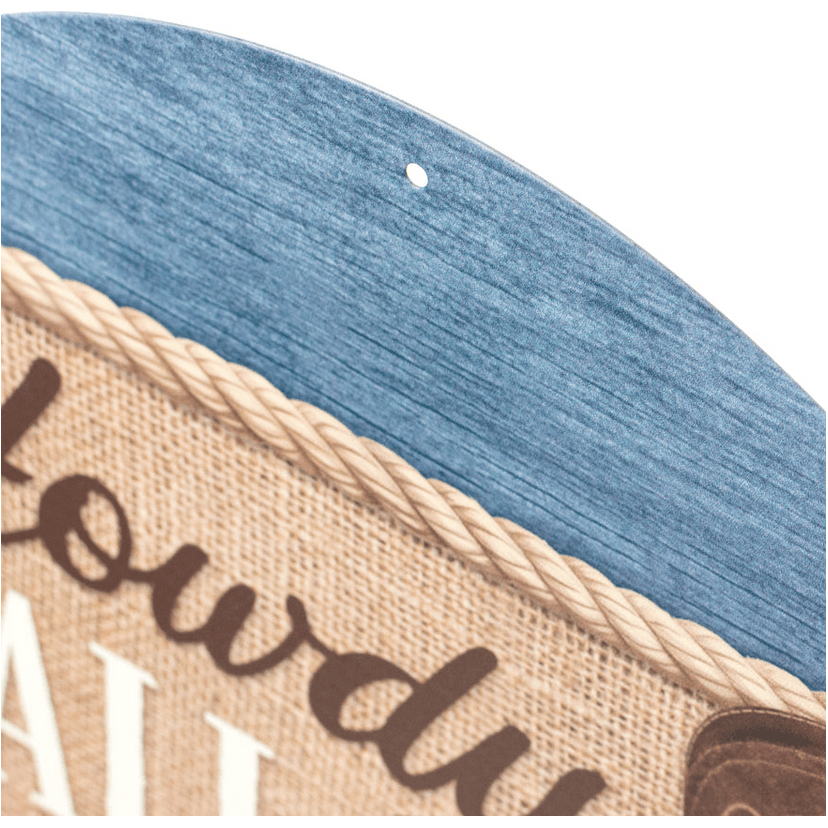 Shop For Howdy Y'all Cowboy Sign: Brown