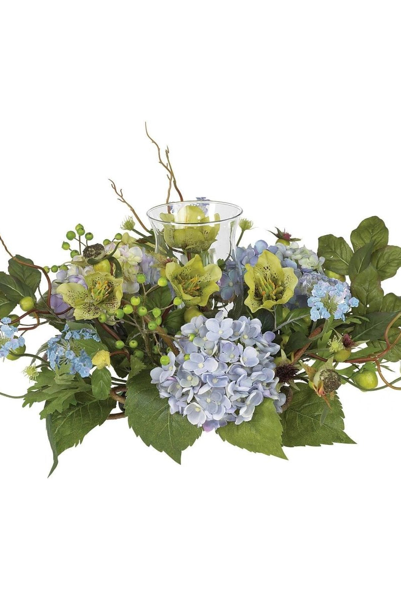 Shop For Hydrangea Candle Holder Centerpiece