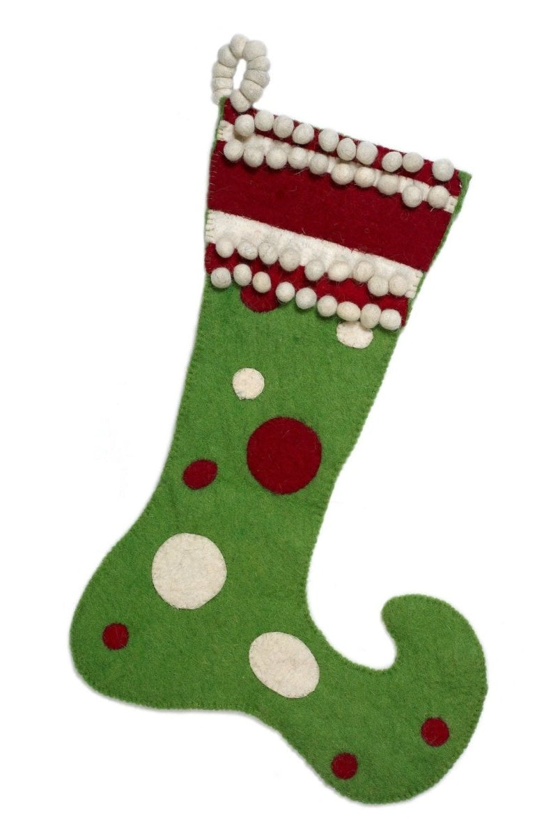 Shop For Jester Hand Felted Wool Christmas Stocking Arcadia Home