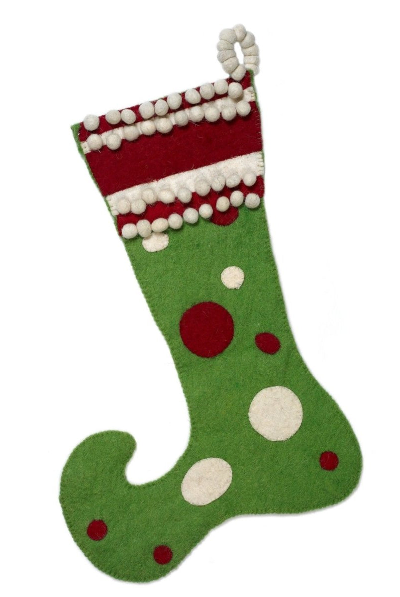 Shop For Jester Hand Felted Wool Christmas Stocking Arcadia Home