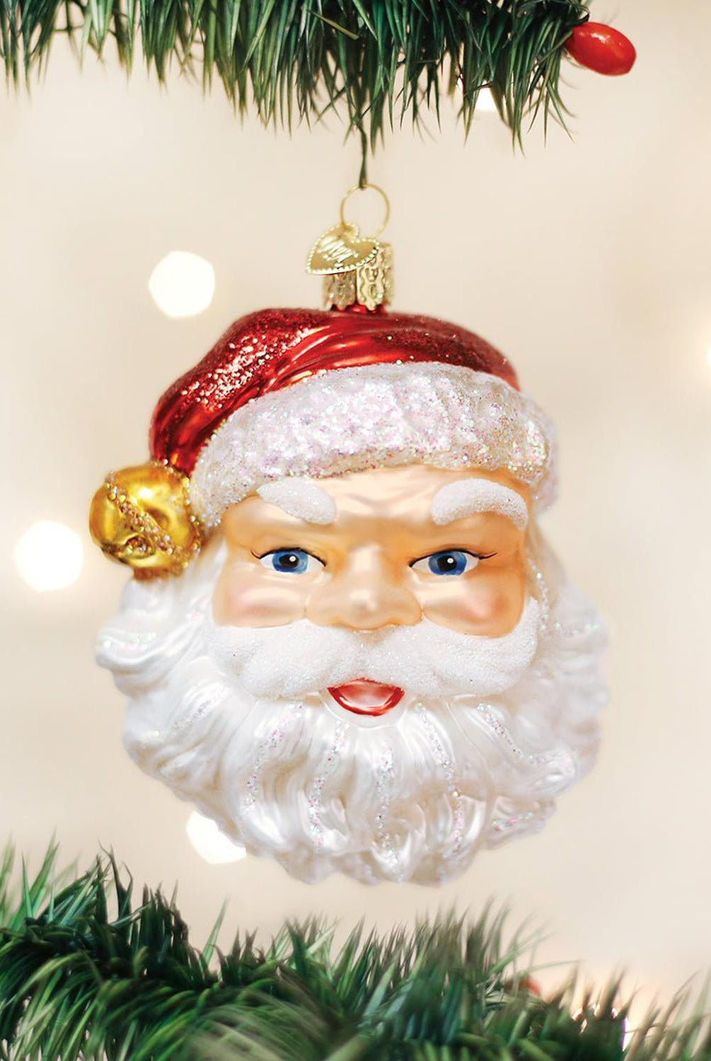 Jingle Bell Santa Ornament