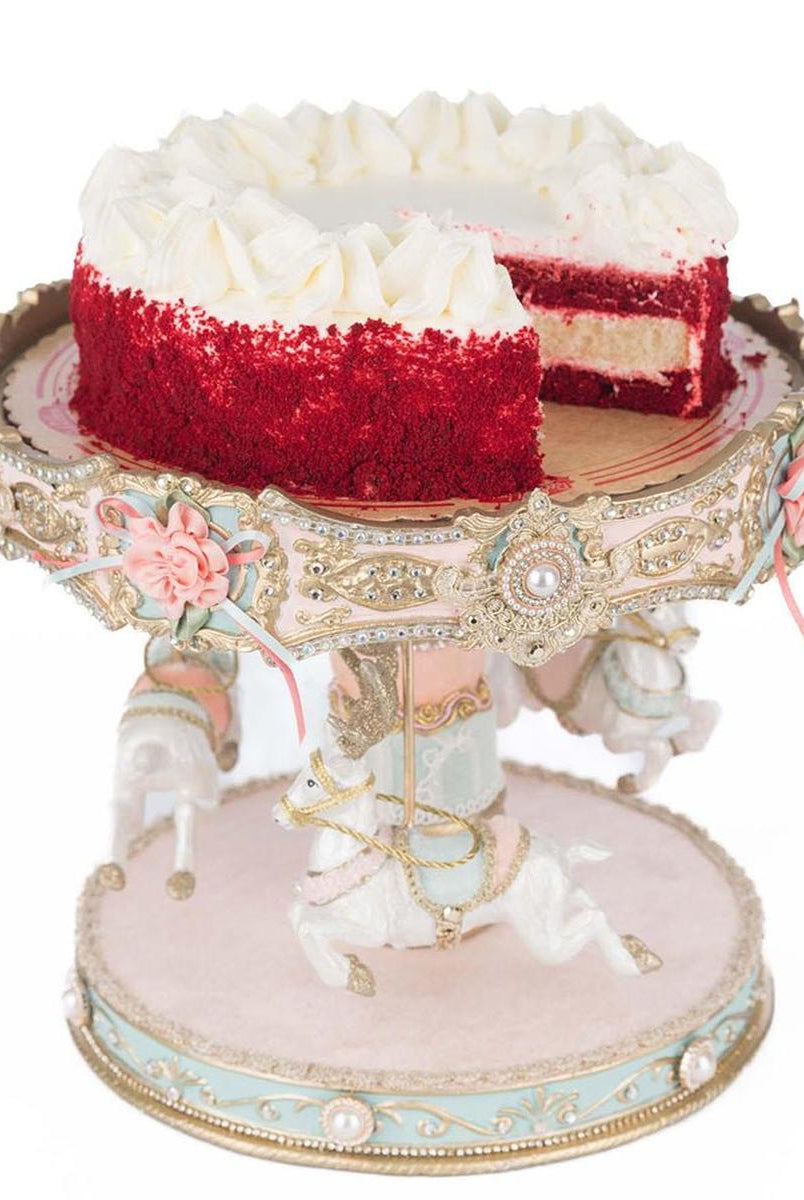 Shop For Joyeux Noel Carousel Cake Plate by Katherine's Collection