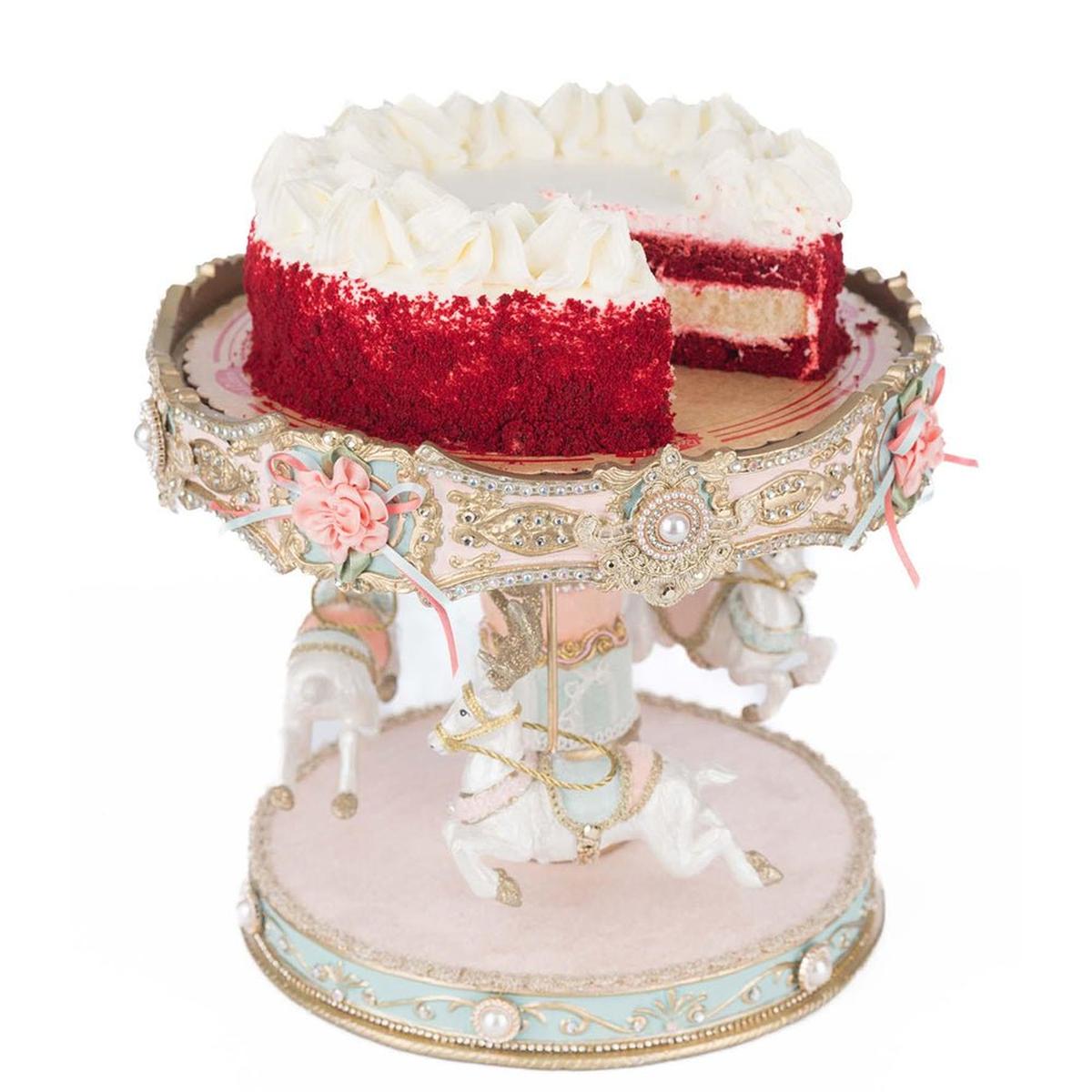 Shop For Joyeux Noel Carousel Cake Plate by Katherine's Collection