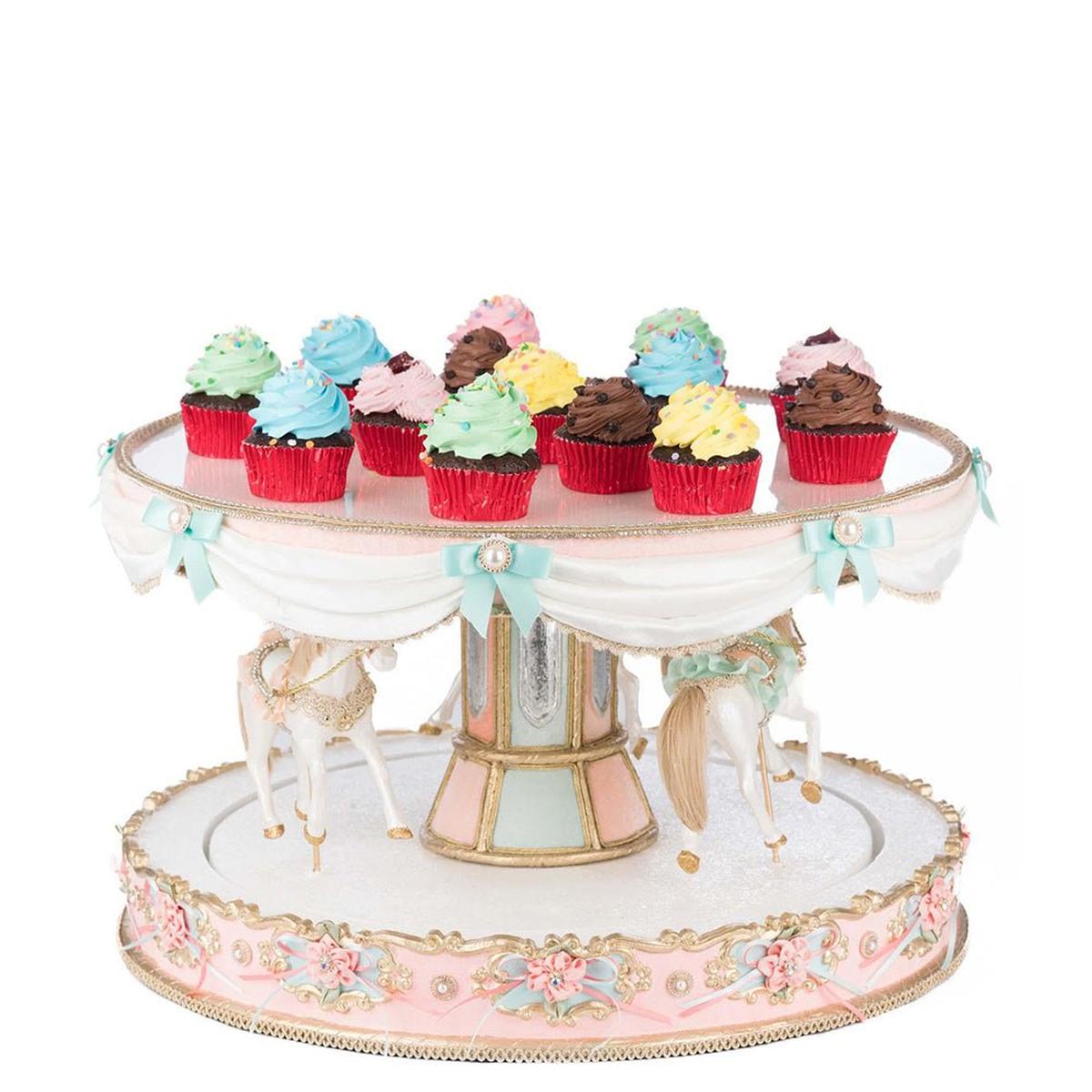Shop For Joyeux Noel Carousel Server by Katherine's Collection