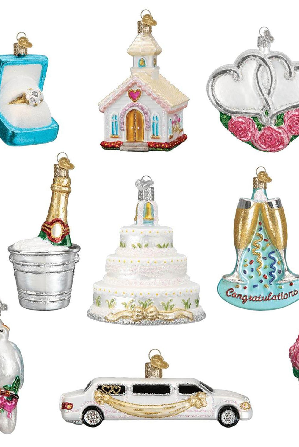 Just Married Collection Ornaments