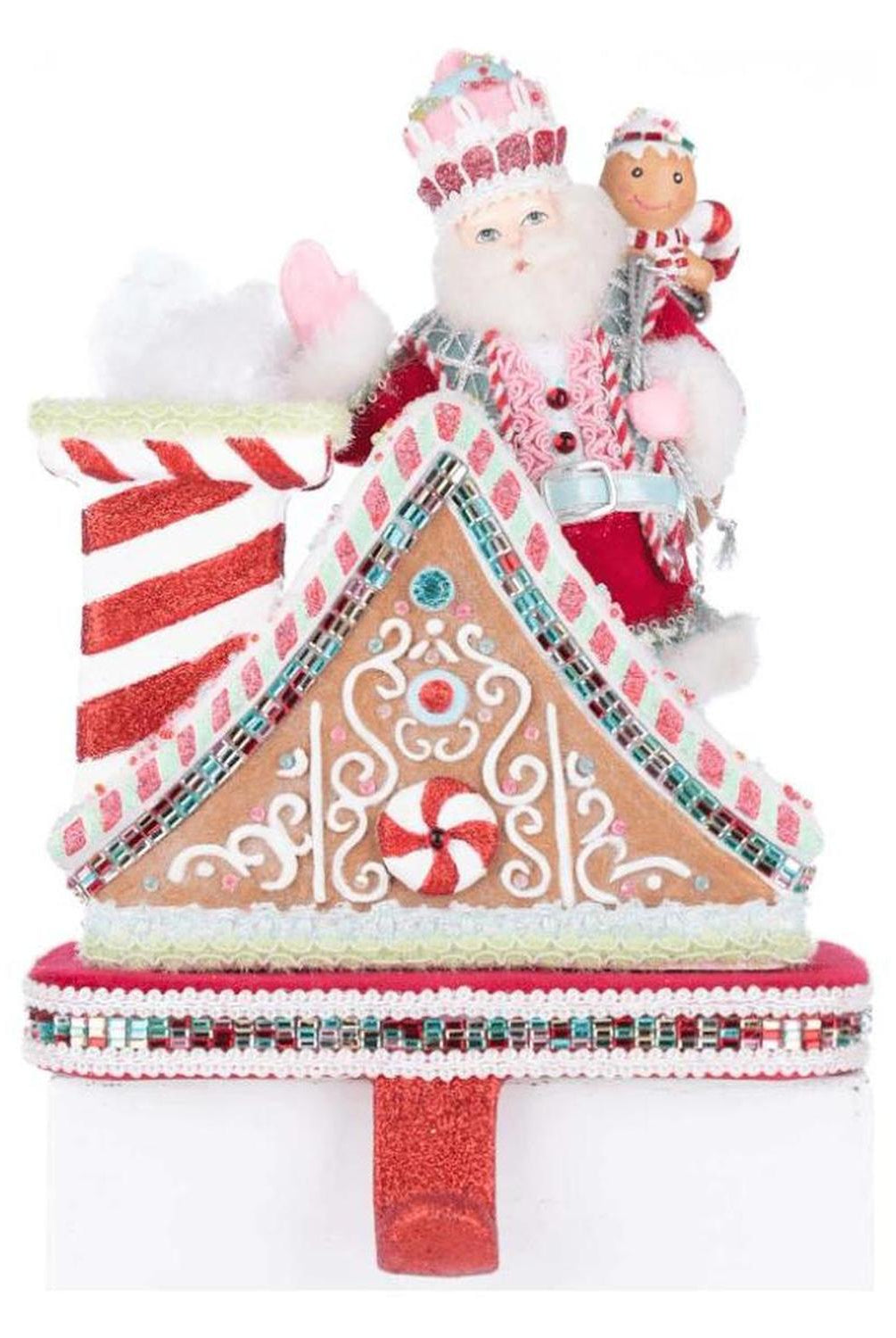 Katherine's Collection 10" Sweet Delights Santa Stocking Holder