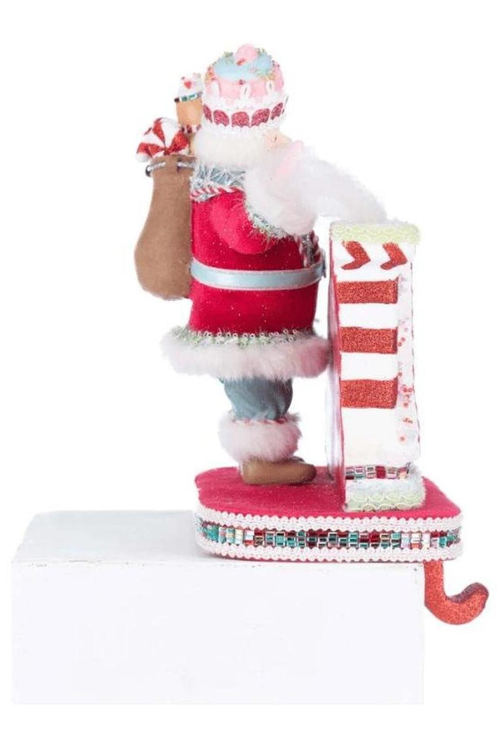 Katherine's Collection 10" Sweet Delights Santa Stocking Holder