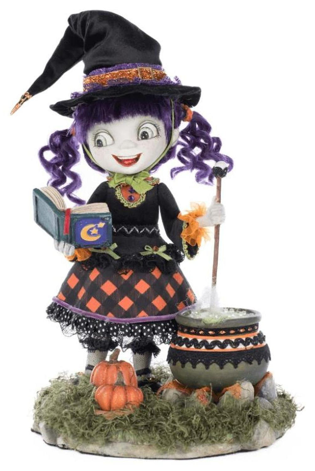 Katherine's Collection 11" Poppy Broomson Witch Tabletop