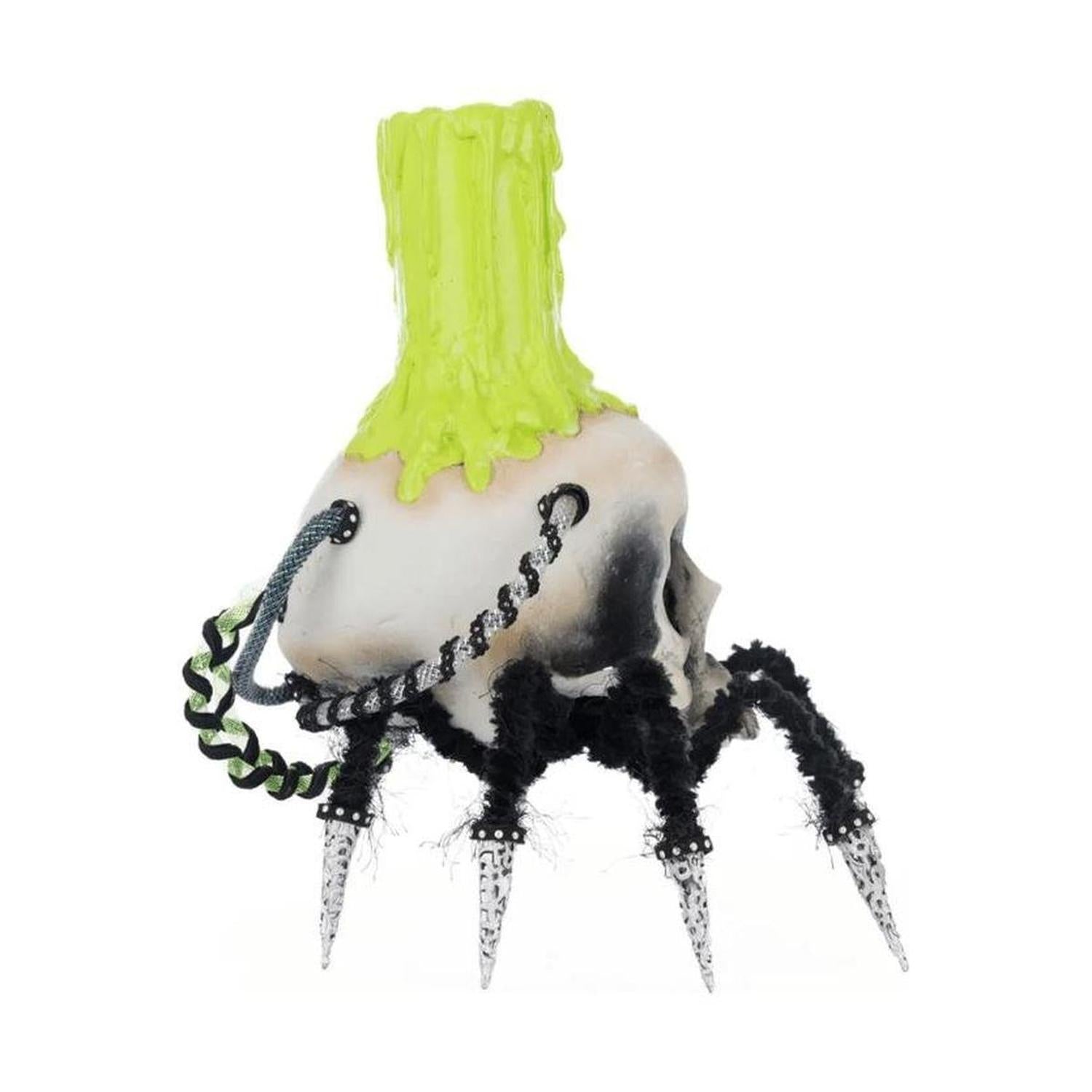 Shop For Katherine's Collection 12" Chaotic Spider Skull Candle Holder