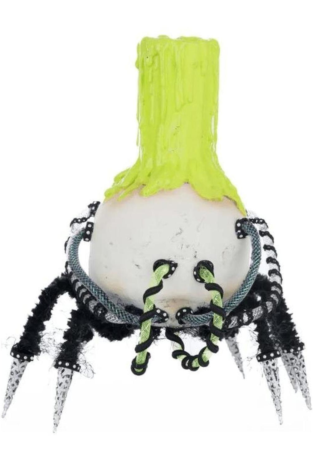 Katherine's Collection 12" Chaotic Spider Skull Candle Holder