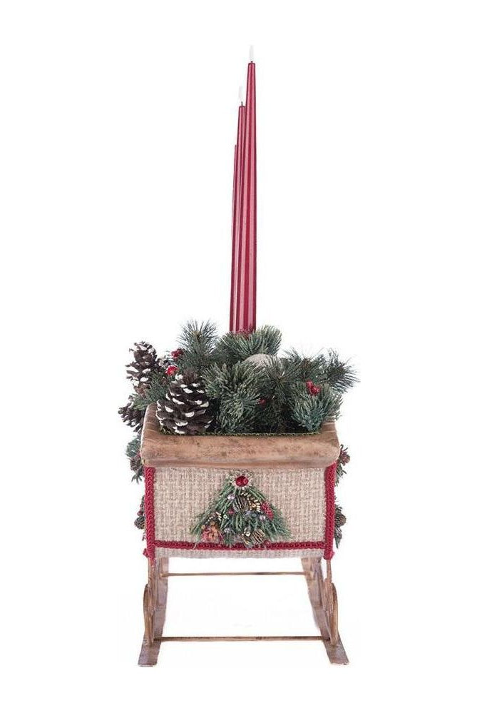 Shop For Katherine's Collection 12.25" North Country Christmas Sleigh Candle Holder