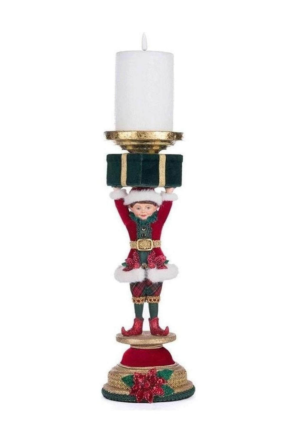 Katherine's Collection 13" Holiday Magic Elf Candlestick