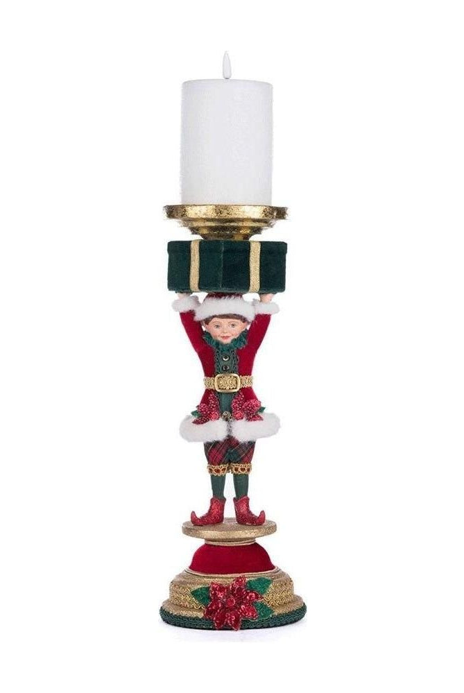 Shop For Katherine's Collection 13" Holiday Magic Elf Candlestick