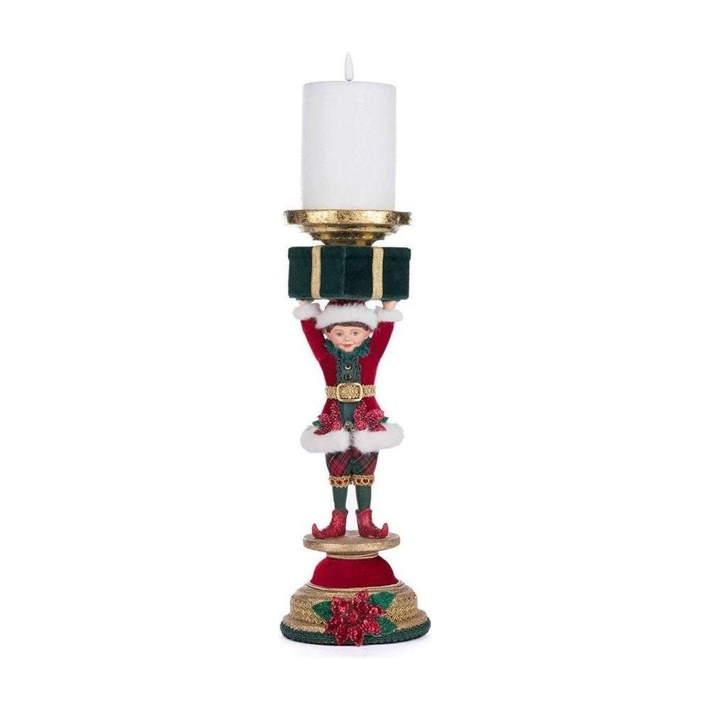 Shop For Katherine's Collection 13" Holiday Magic Elf Candlestick