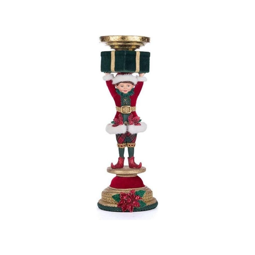 Shop For Katherine's Collection 13" Holiday Magic Elf Candlestick