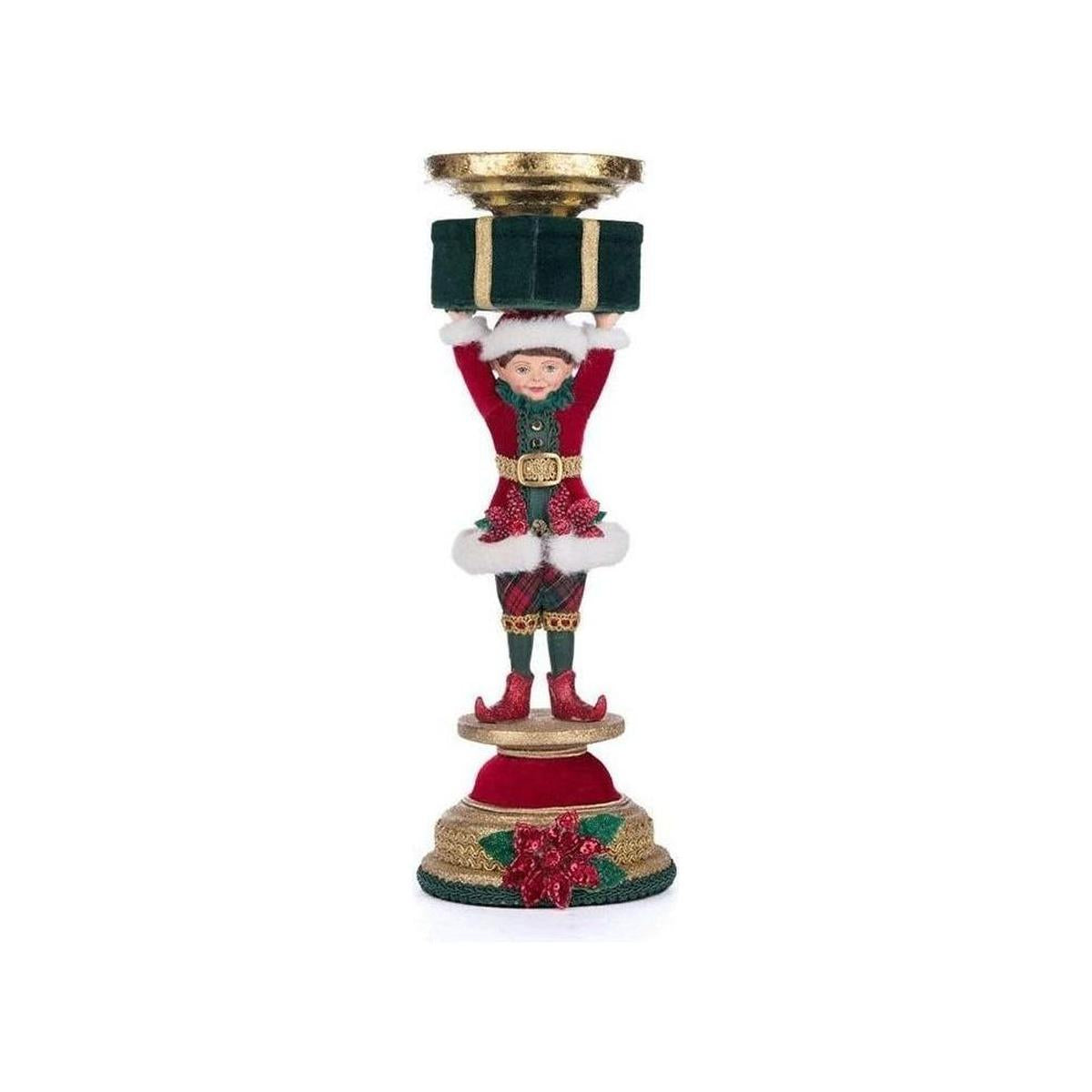 Shop For Katherine's Collection 13" Holiday Magic Elf Candlestick