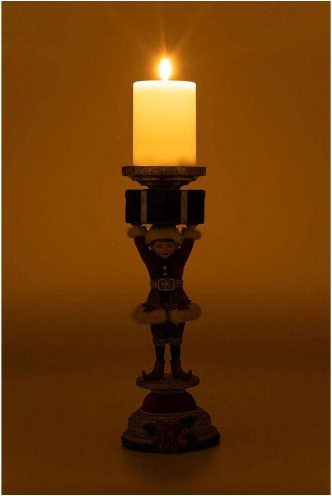 Shop For Katherine's Collection 13" Holiday Magic Elf Candlestick