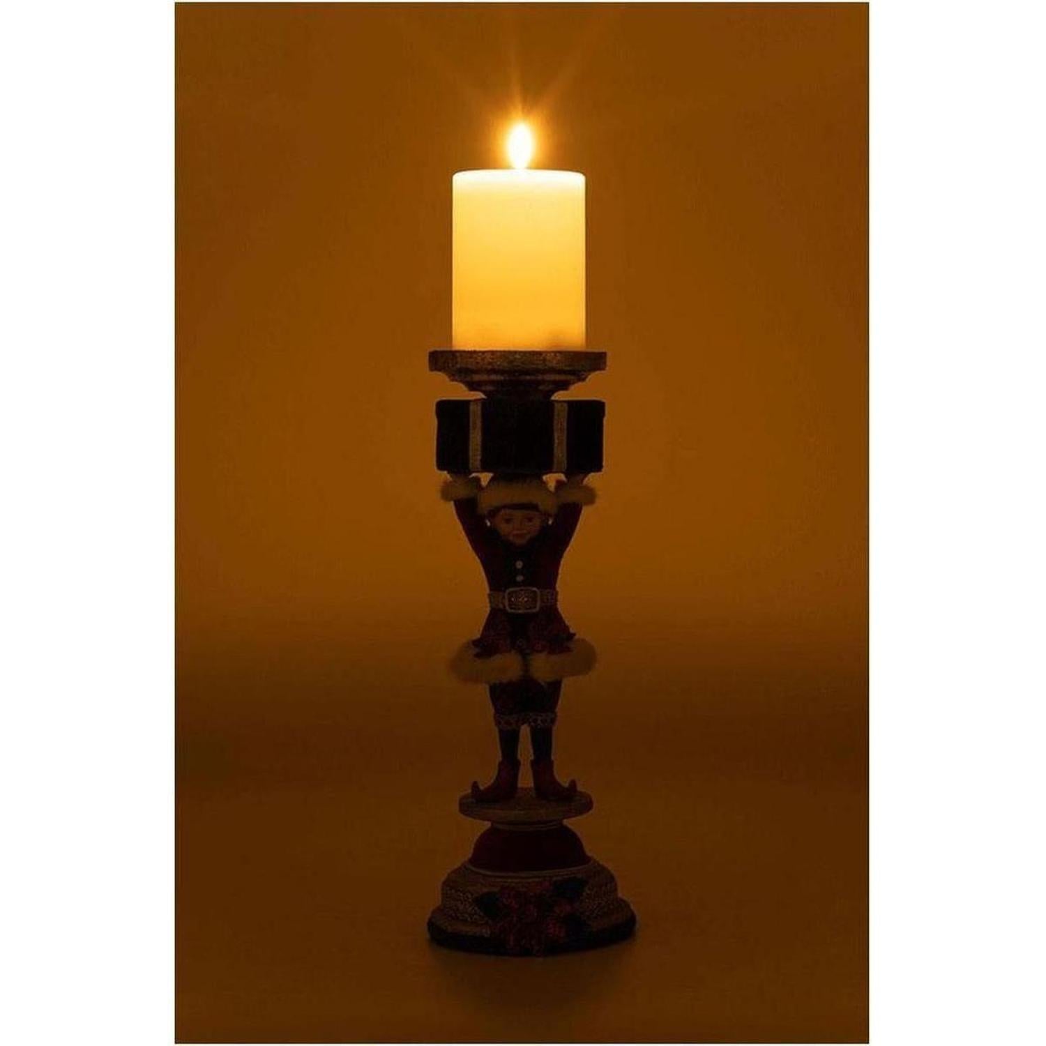 Shop For Katherine's Collection 13" Holiday Magic Elf Candlestick