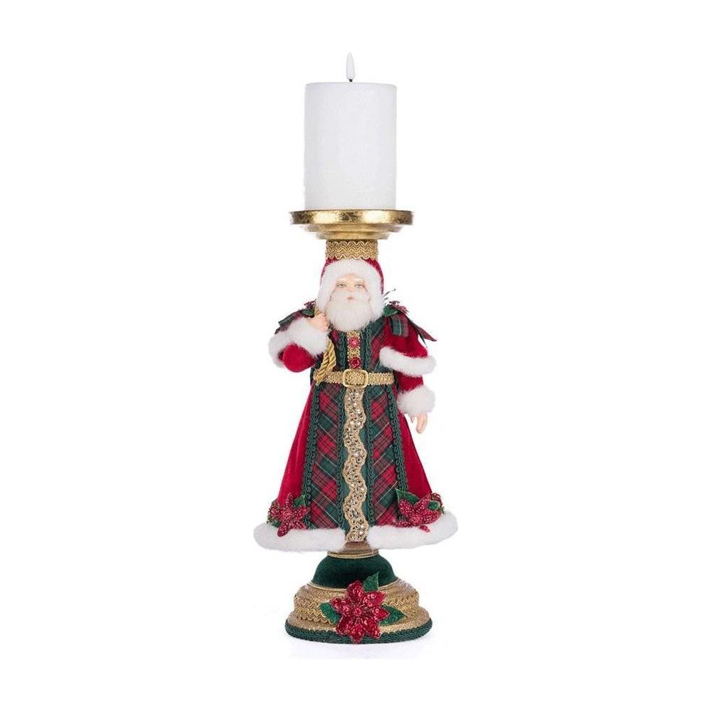 Shop For Katherine's Collection 13.5" Holiday Magic Santa Candlestick