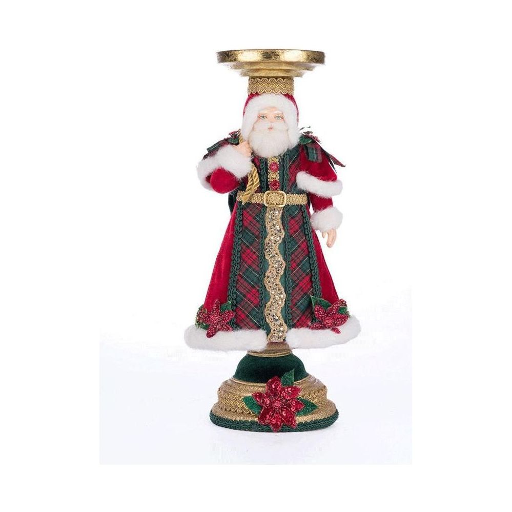 Shop For Katherine's Collection 13.5" Holiday Magic Santa Candlestick