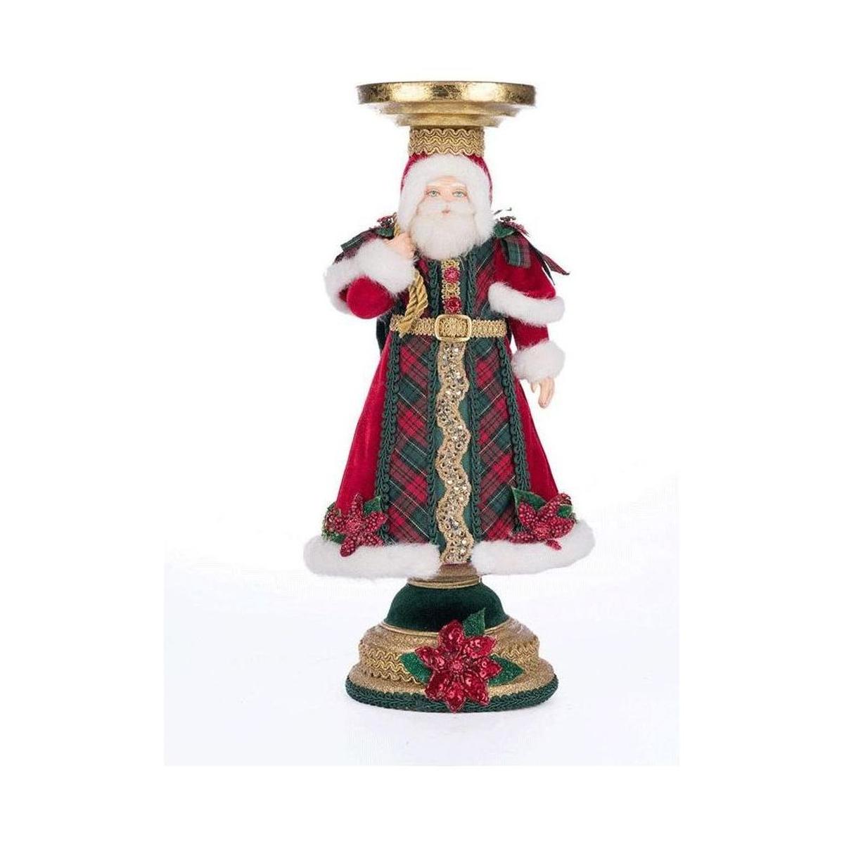Shop For Katherine's Collection 13.5" Holiday Magic Santa Candlestick