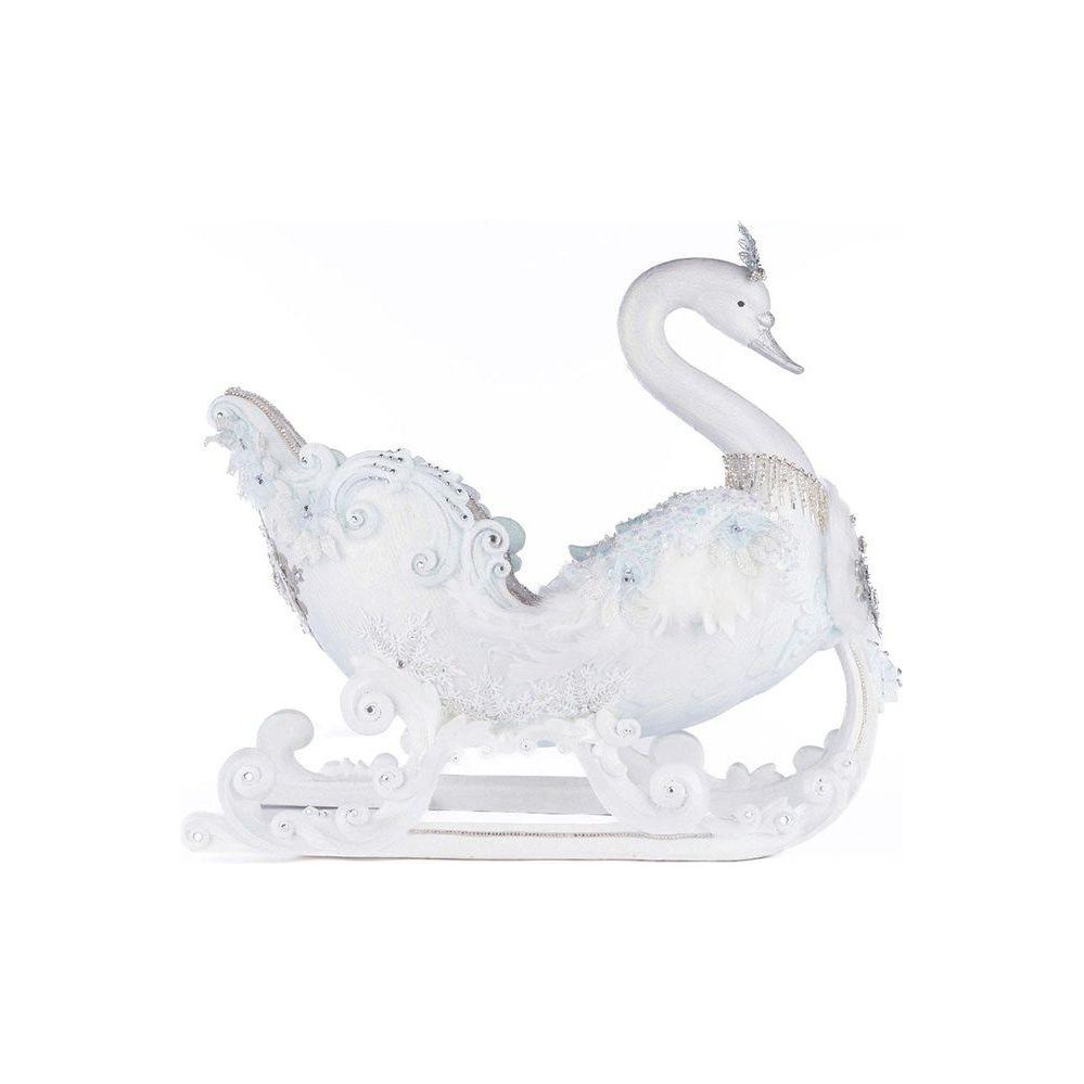 Shop For Katherine's Collection 21" Dazzling Swan Sleigh