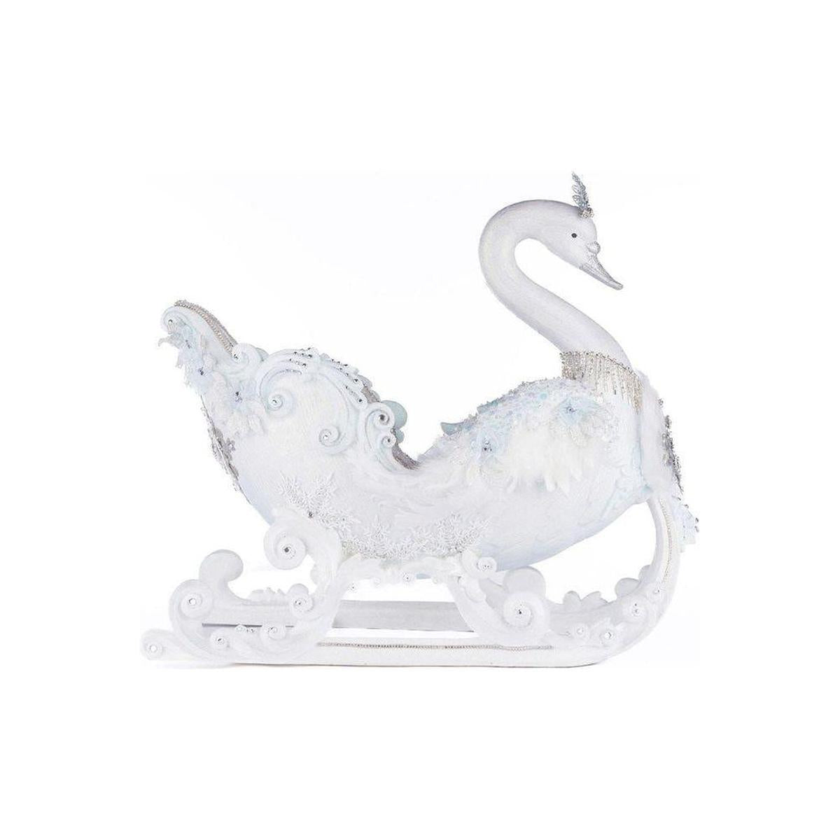 Shop For Katherine's Collection 21" Dazzling Swan Sleigh