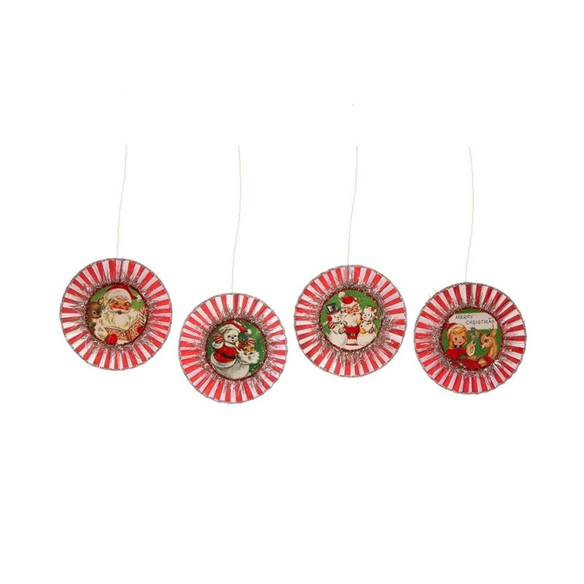 Shop For Kitschmas Rosette Ornaments (Set of 4)