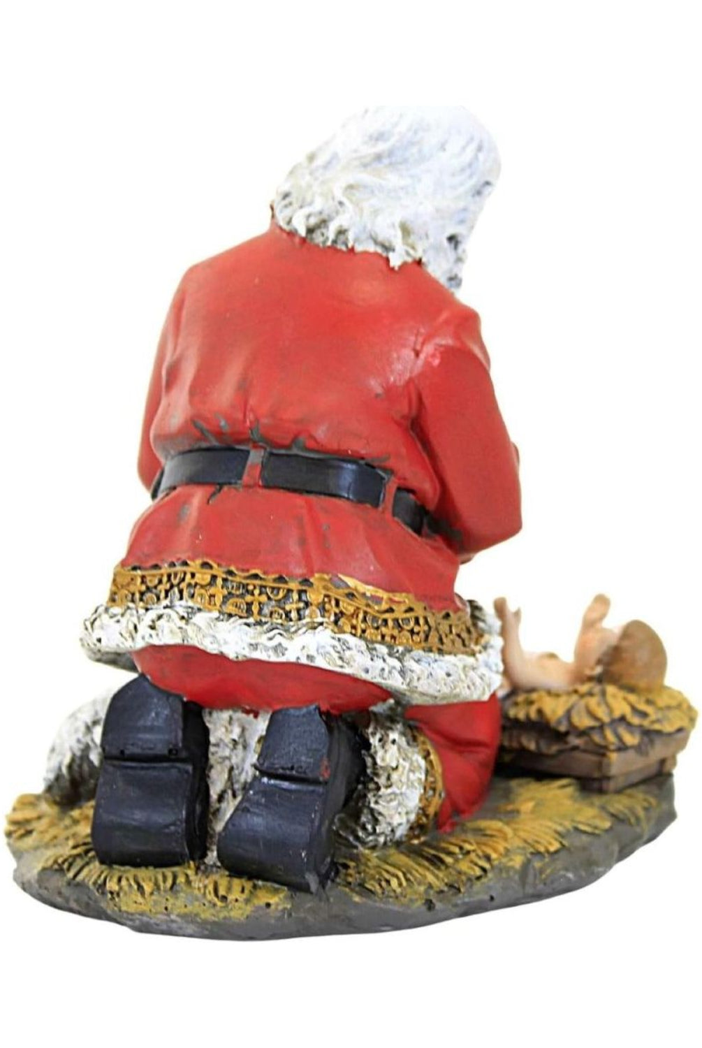 Shop For Kneeling Santa With Lamb Figure at Michelle's aDOORable Creations