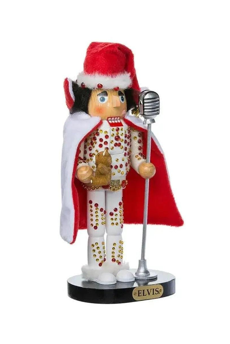 Shop For Kurt Adler 10" Elvis Presley® In White Suit Nutcracker