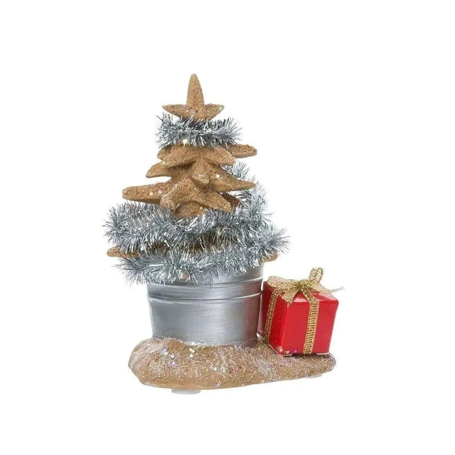 Kurt Adler 10-Inch Fabriché' Beach Santa (Set of 2)