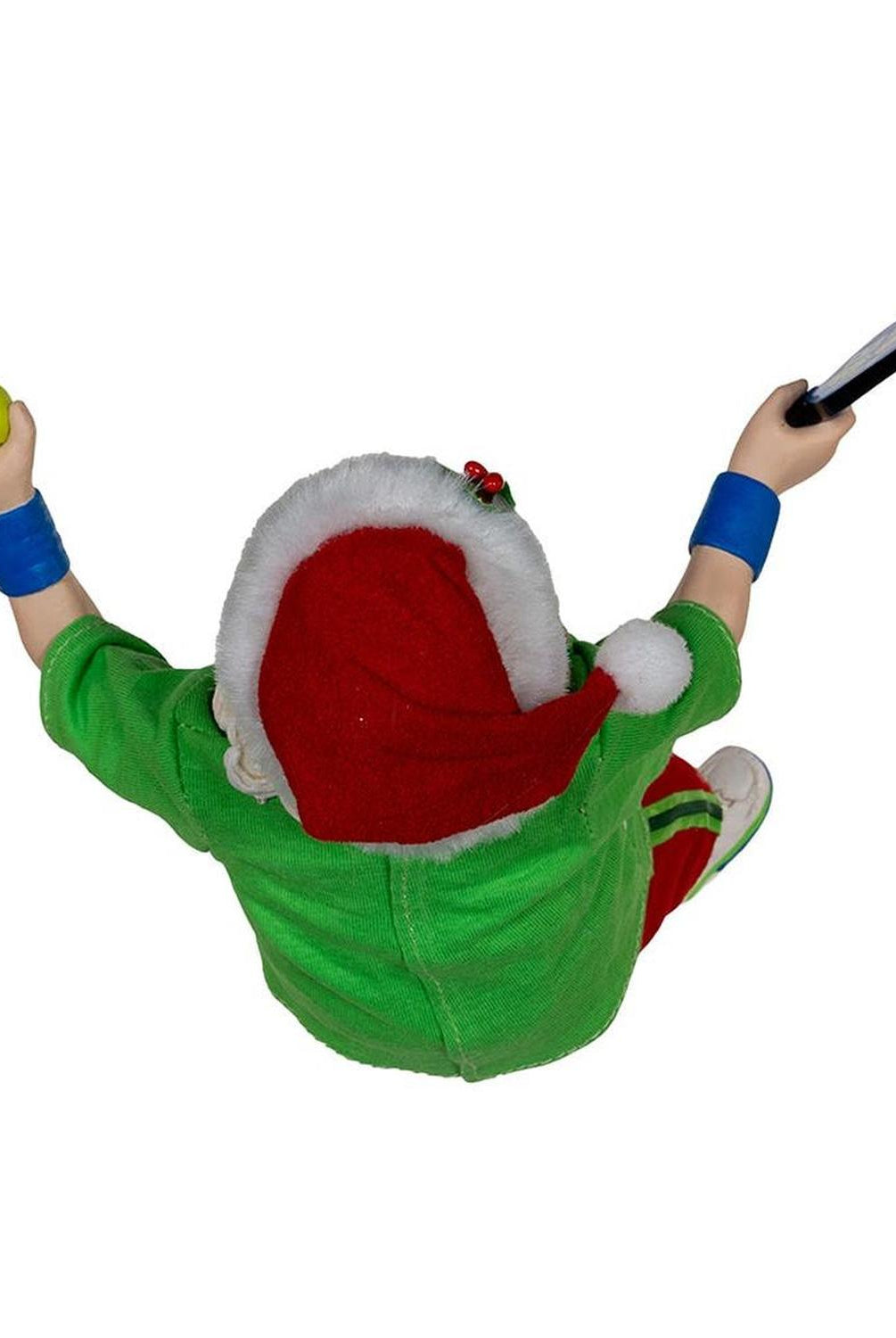 Kurt Adler 10-Inch Fabriché Santa Playing Pickleball