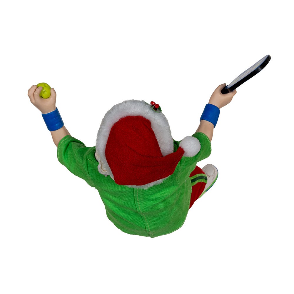 Shop For Kurt Adler 10 - Inch Fabriché Santa Playing Pickleball
