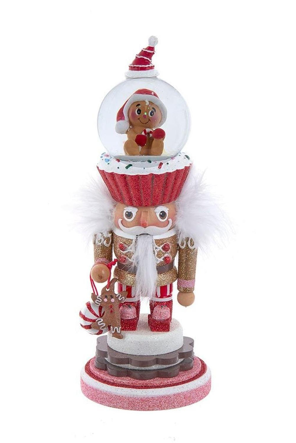 Kurt Adler 10-Inch Gingerbread Water Globe Nutcracker