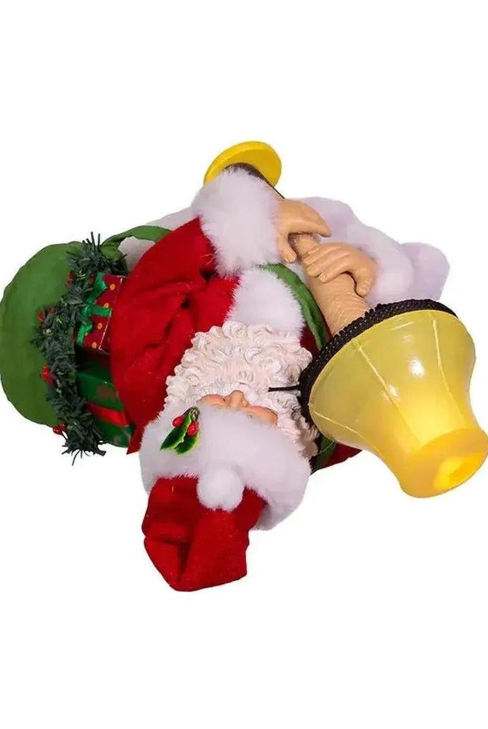 Kurt Adler 10-Inch Leg Lamp Fabriché Santa with Light