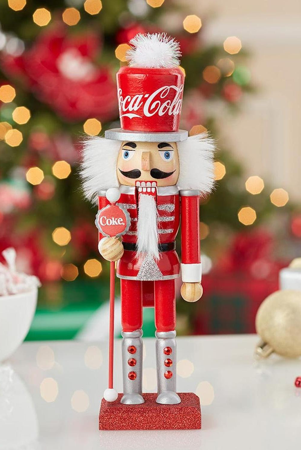 Kurt Adler 10-Inch Wooden Coca-Cola Nutcracker