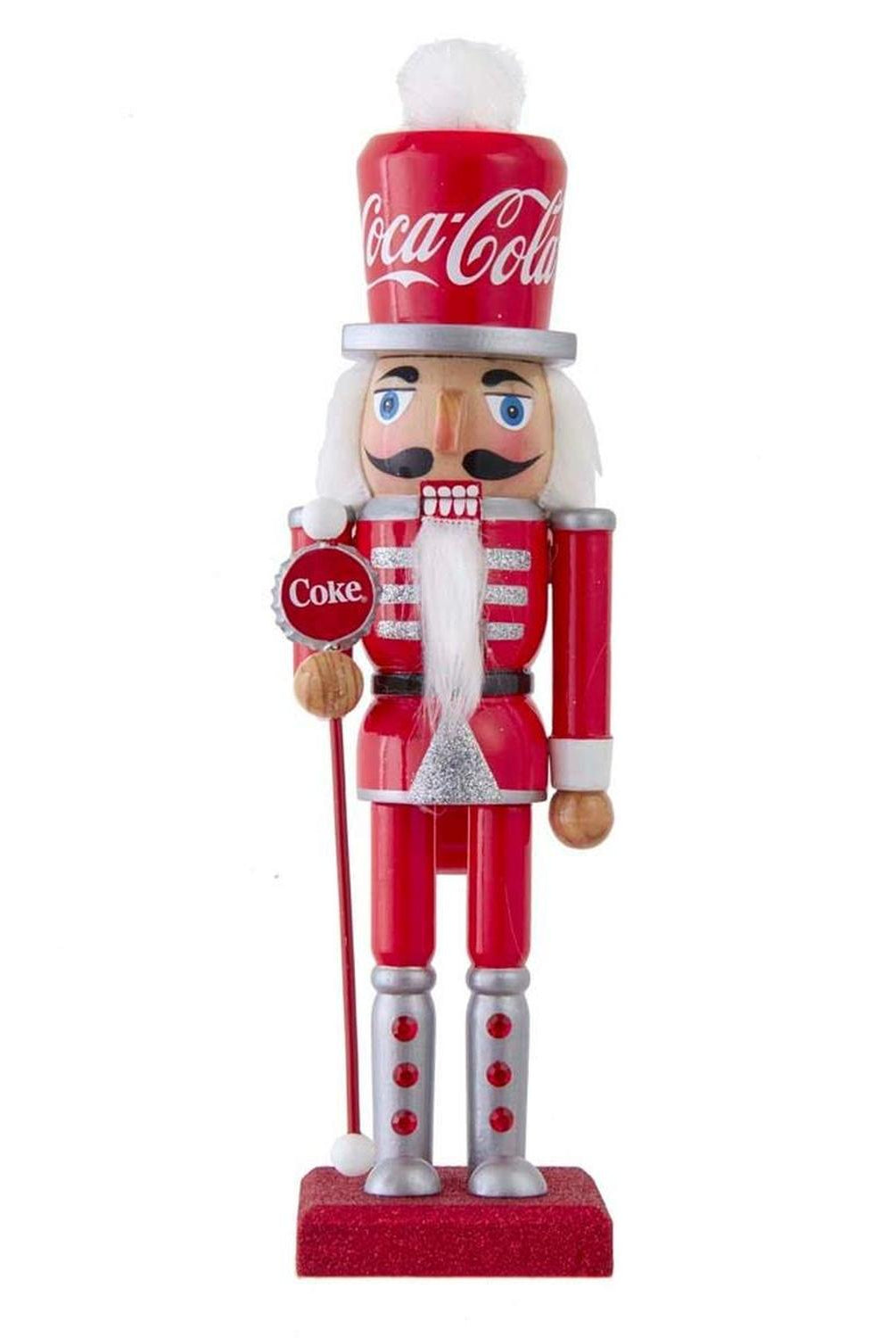 Kurt Adler 10-Inch Wooden Coca-Cola Nutcracker