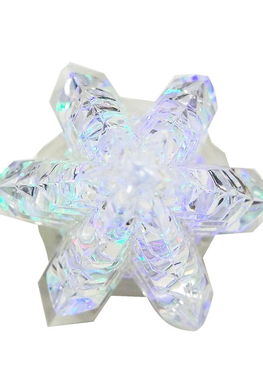 Kurt Adler 10.25-Inch LED Clear Tree Table Piece with Motion