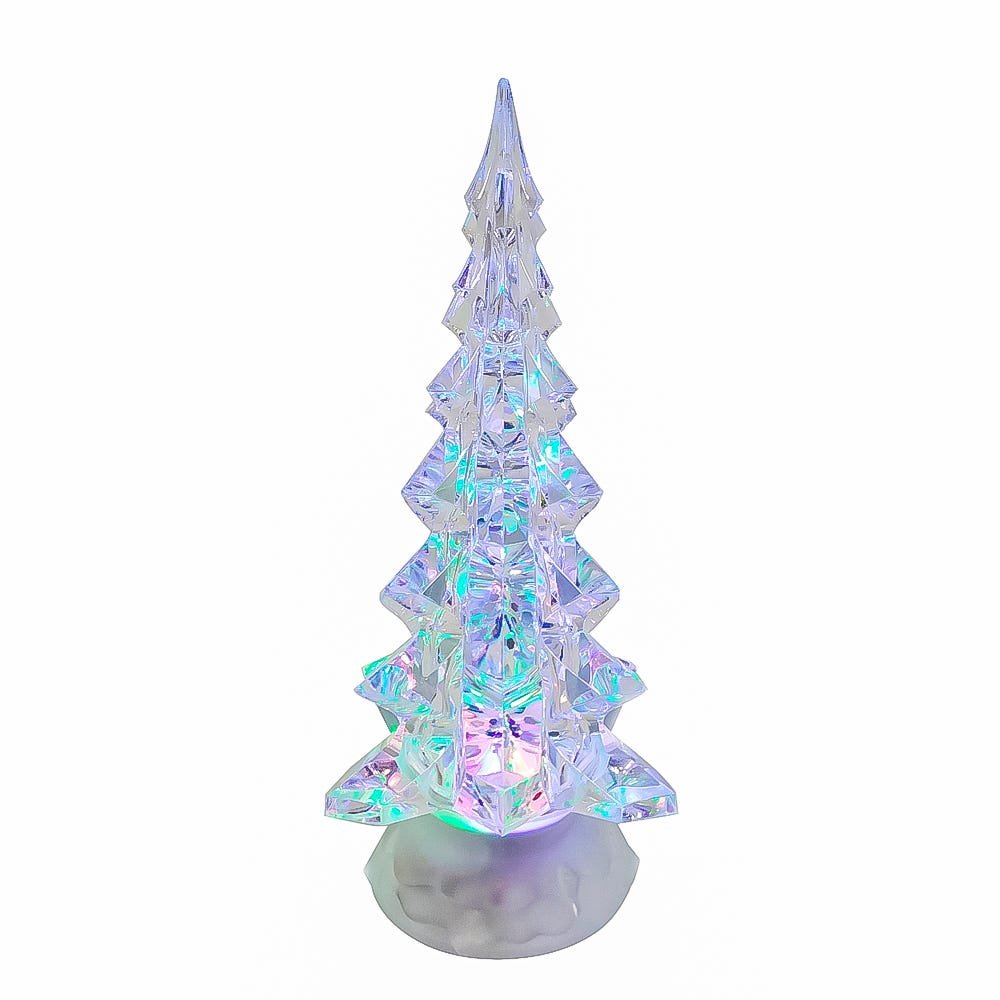 Shop For Kurt Adler 10.25 - Inch LED Clear Tree Table Piece with Motion