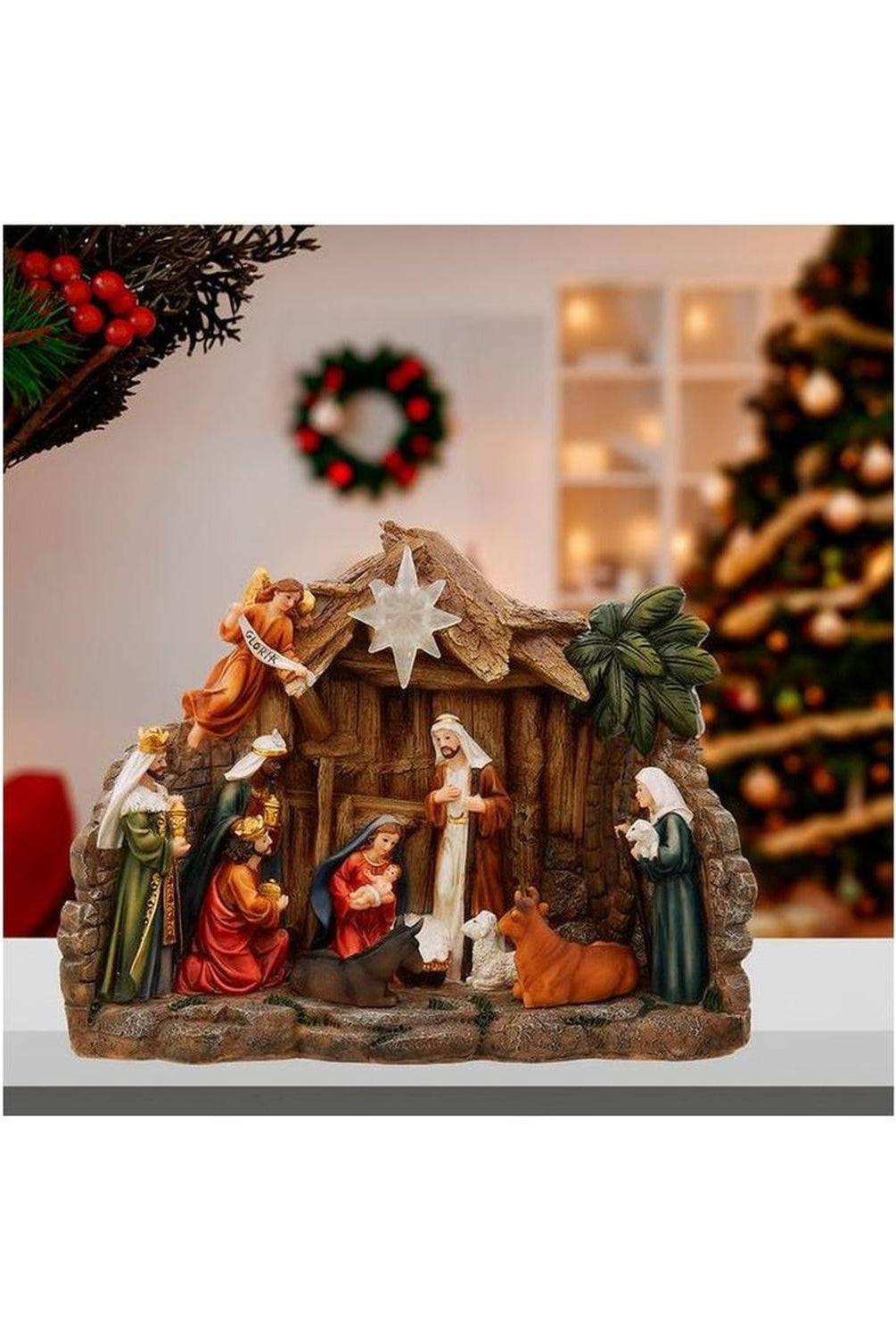 Shop For Kurt Adler 10.4" Battery Operated Light - Up Nativity