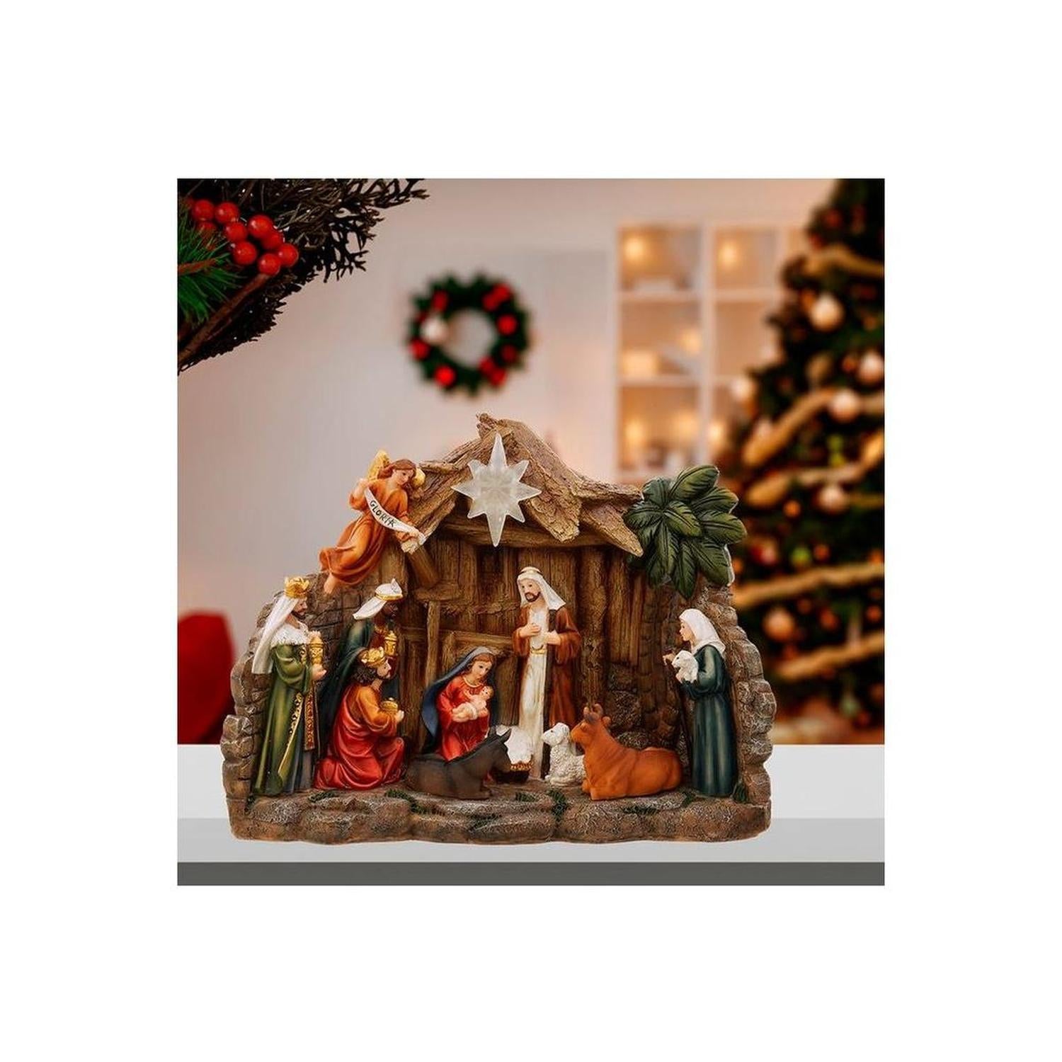 Shop For Kurt Adler 10.4" Battery Operated Light - Up Nativity