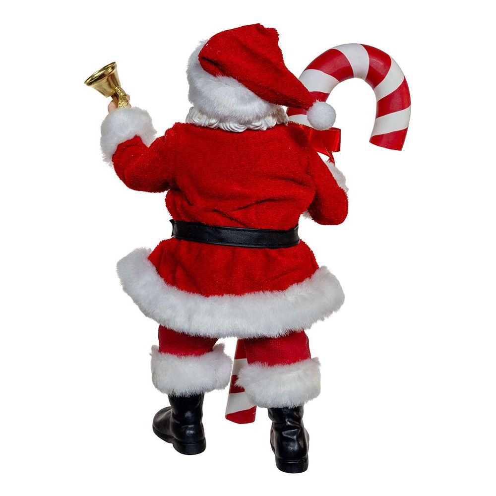 Shop For Kurt Adler 10.5" Fabriché Santa With Candy Cane