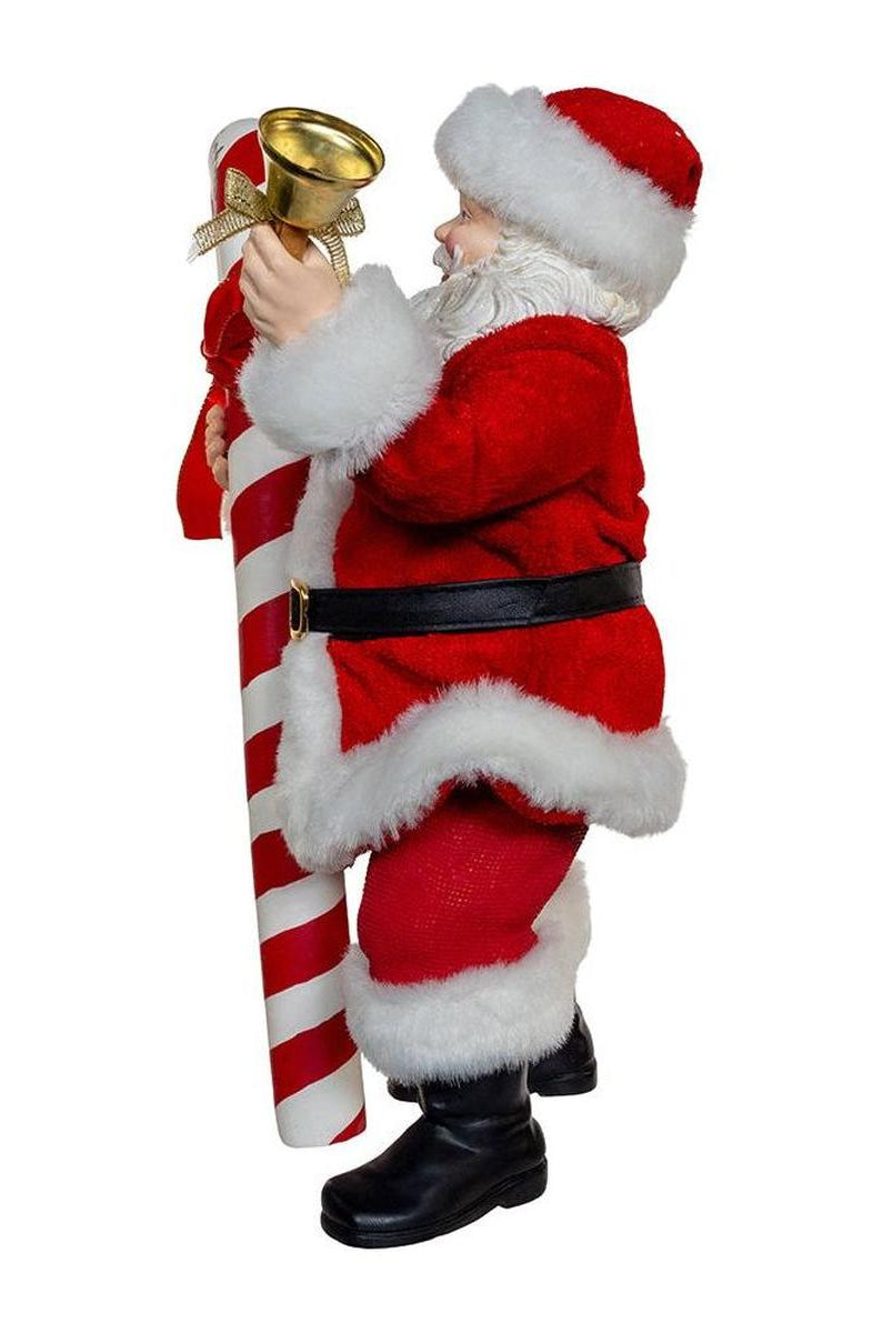Shop For Kurt Adler 10.5" Fabriché Santa With Candy Cane