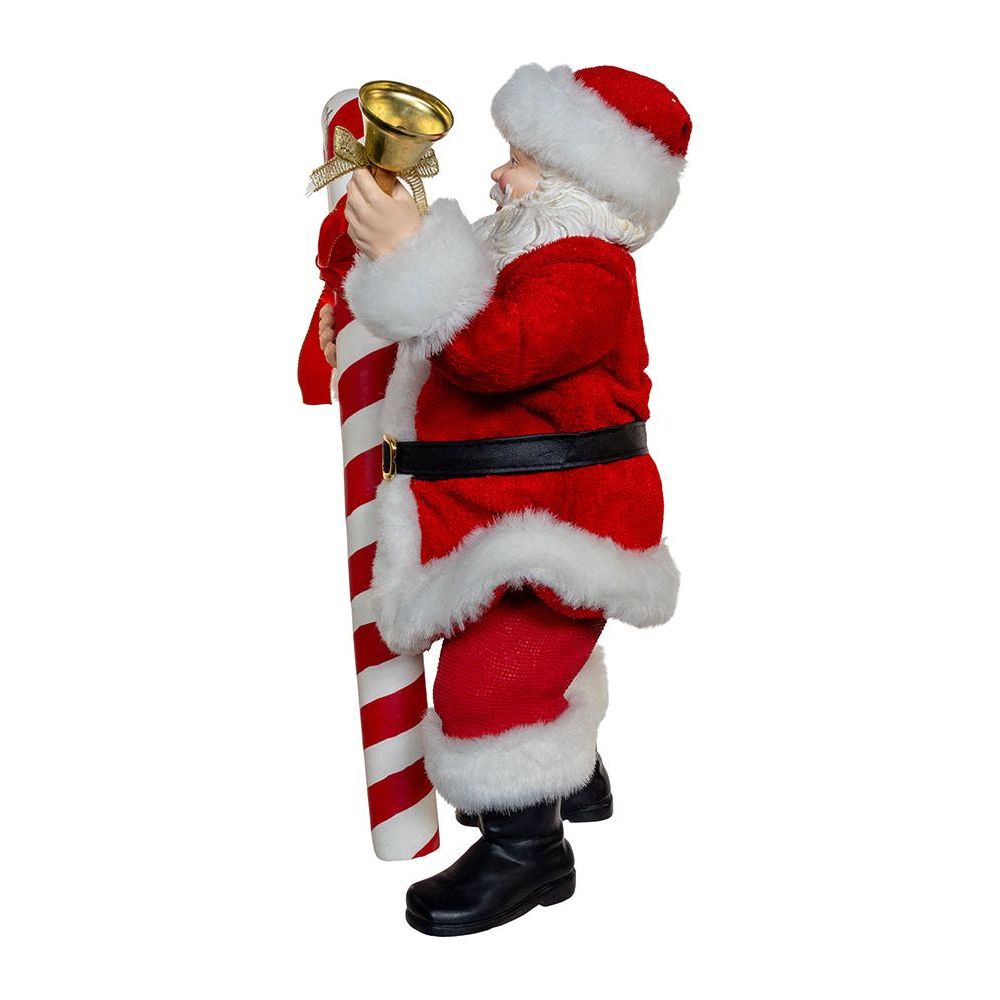 Shop For Kurt Adler 10.5" Fabriché Santa With Candy Cane
